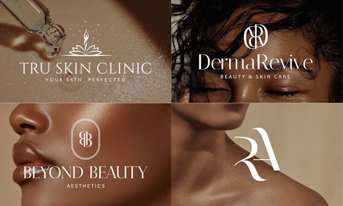 design luxury and aesthetic beauty and skin care logo