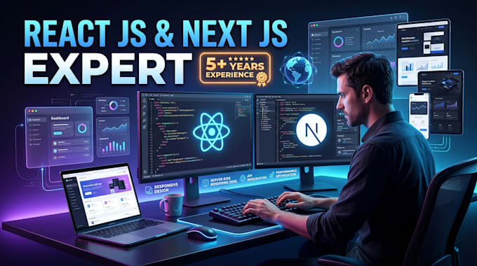 develop react js and next js custom web apps