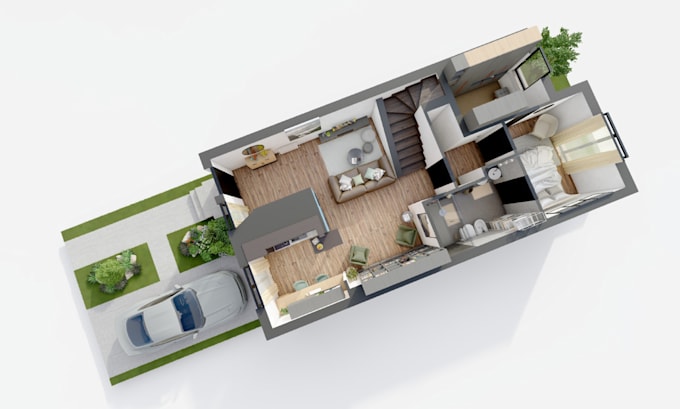 do high quality 3d floor plans