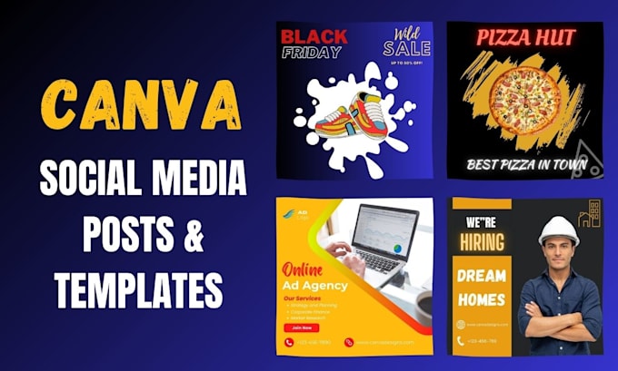 Design pro social media posts ads and canva templates by Bilawalimran ...
