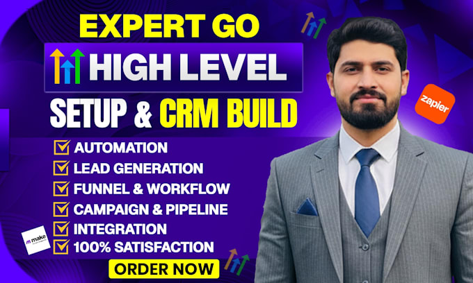 be gohighlevel expert in automations, sales funnels, website, ghl setup