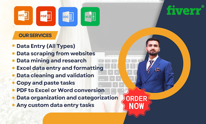 be freelance data entry work, data formatting and cleaning