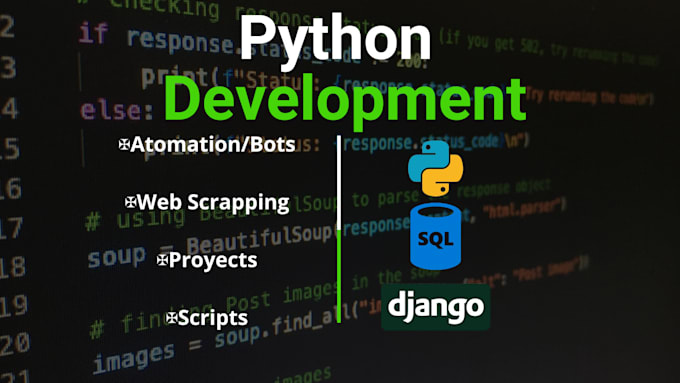 Develop scripts, automat, web scraping nd projects in python by Anthony ...