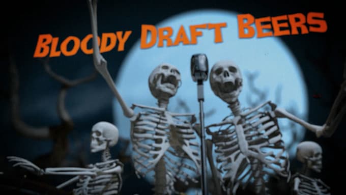 make a dark scary horror halloween greetings video