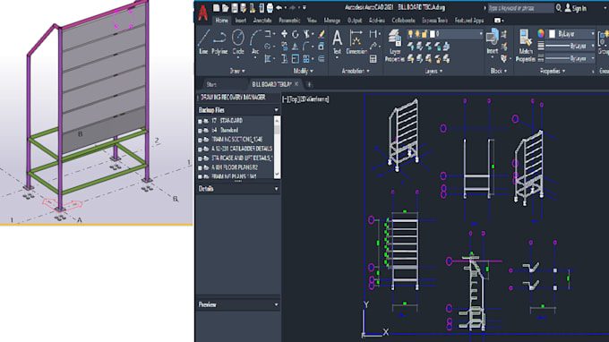 convert PDF or hand sketches into accurate 2d  3d cad