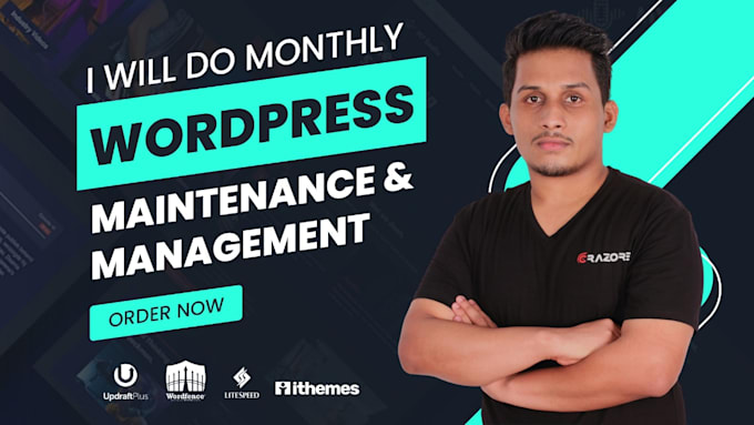 do monthly wordpress maintenance and management