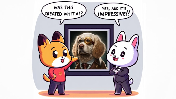 create ai art with dall e 3 or similar, your text included