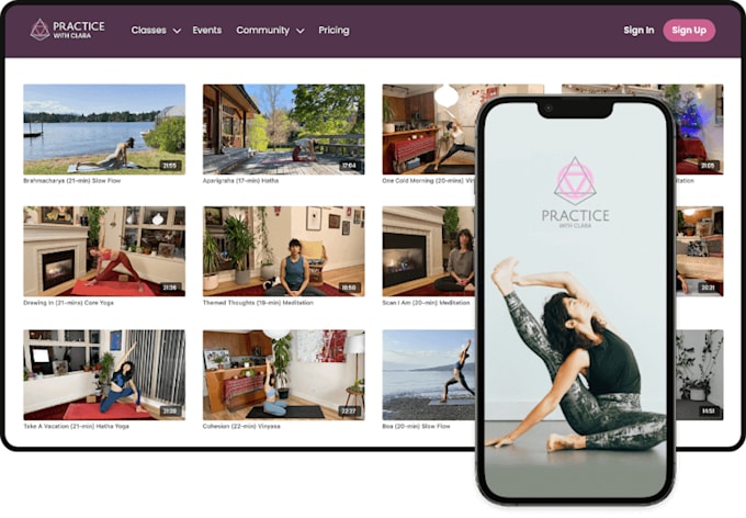 do custom development and uscreen cms landing page design