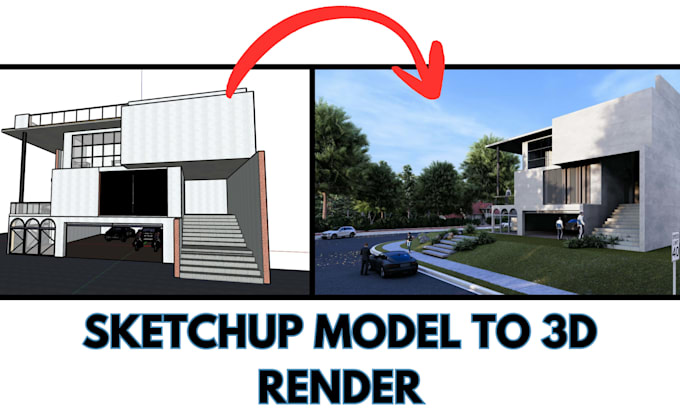 3d model to realistic interior and exterior renders