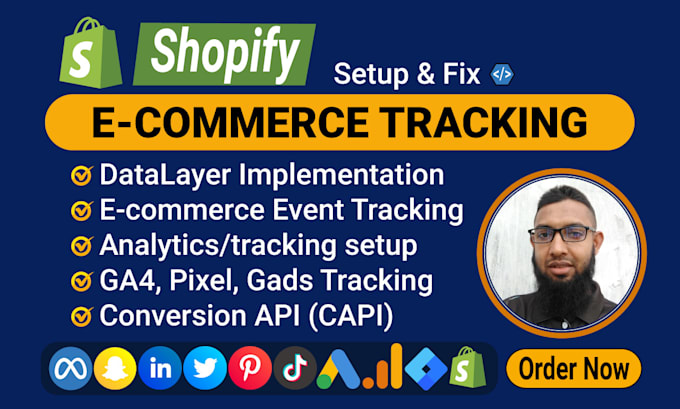 setup shopify web pixel analytics google ads conversion tracking by tag manager