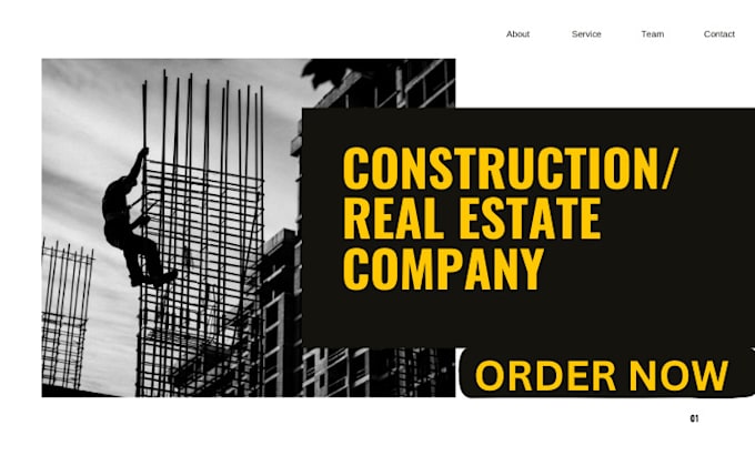 design professional construction, real estate website