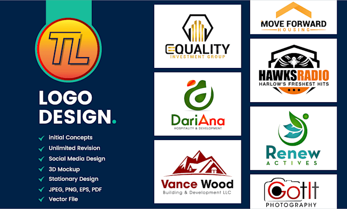 do modern minimal logo design for your brand in 24hrs