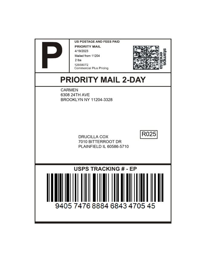 Create usps shipping label for the best rate as i can by graciel100