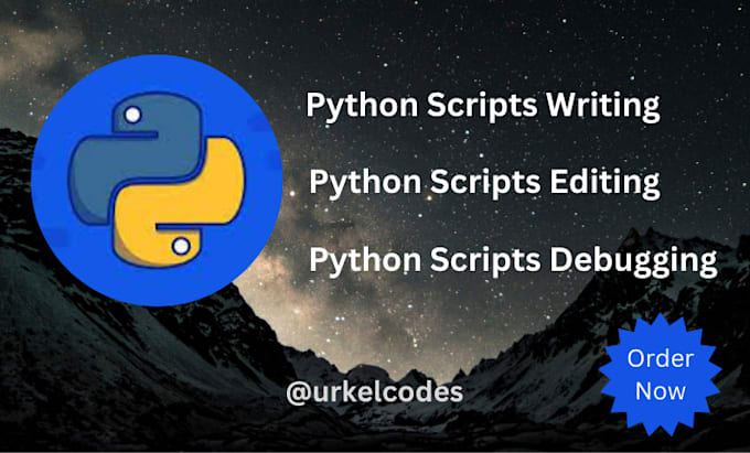 Write python scripts for your projects by Urkelcode | Fiverr