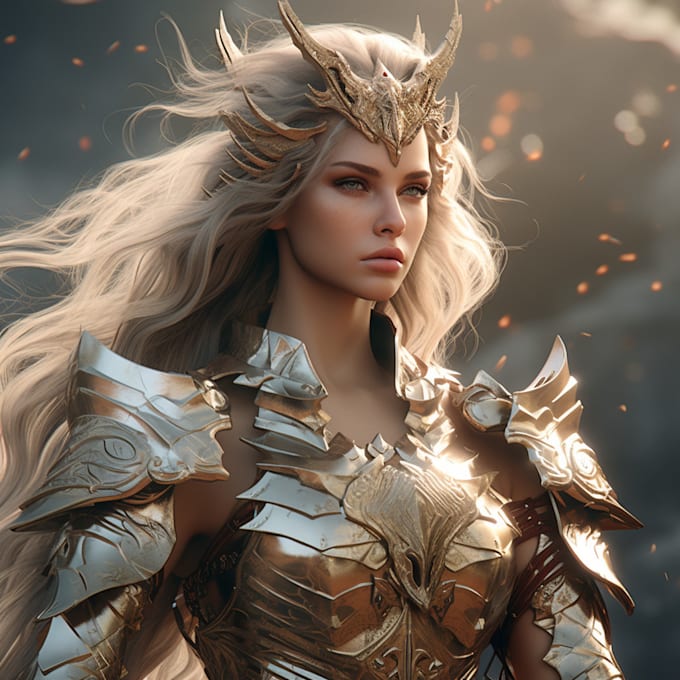 draw realistic digital fantasy portraits