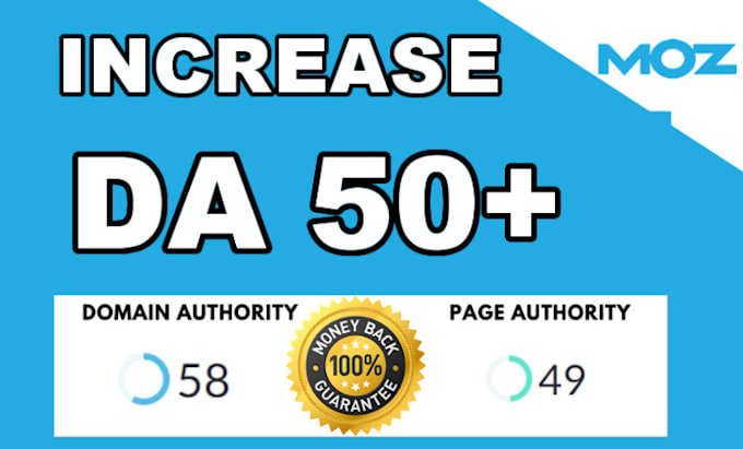 increase moz domain authority with high quality backlinks