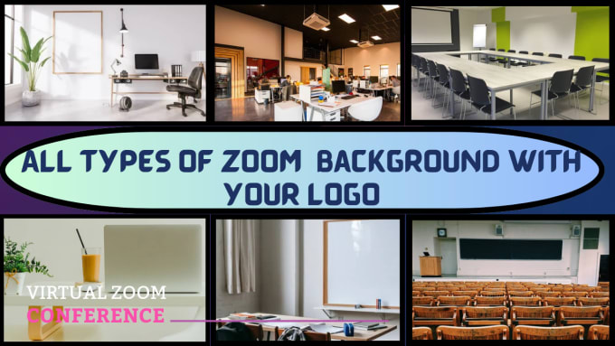 Create a zoom professional virtual background with your logo by ...