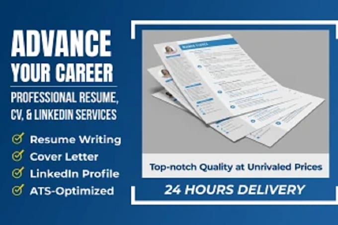 create professional ats resume, CV, cover letter, linkedin