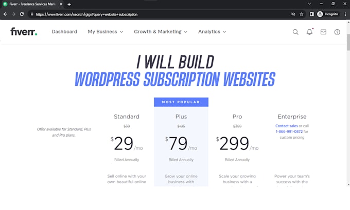 build wix and wordpress one page landing page website with seo as free