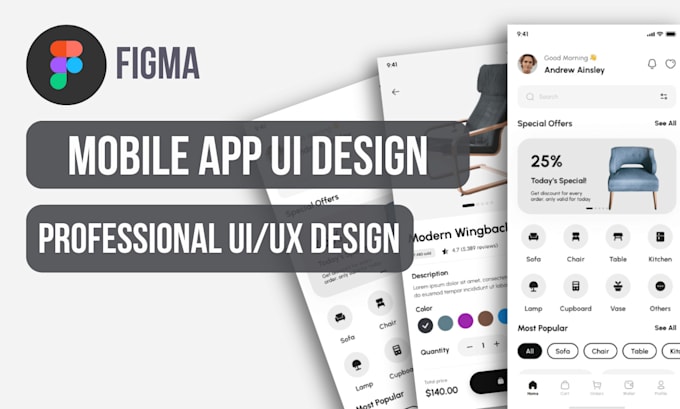 Prototype and design trendy ui ux for mobile app by Studio_xd | Fiverr