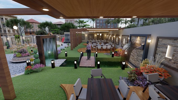 design 2d plans,3d garden,patio and 3d walkthrough