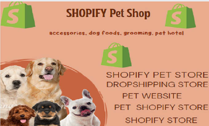 Shopify Store Pet Store Dropshipping Design Pet Shopify Store, Pet