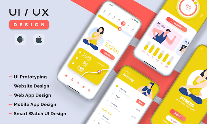 Do high quality figma ui ux, app design, web app design, and mobile app ...