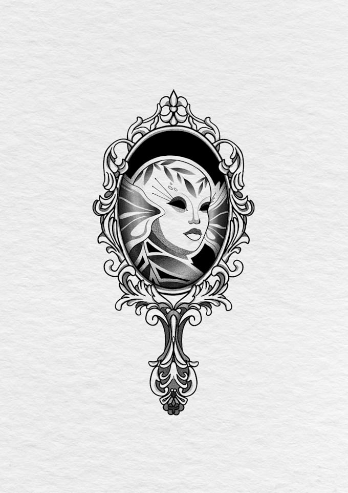 create a unique tattoo design as a tattoo artist