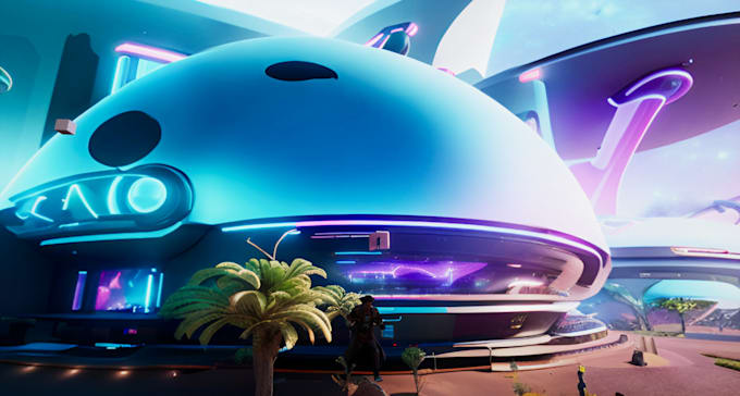 create 3d cinematic metaverse environment