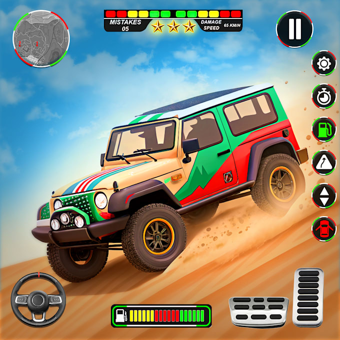 design eye catching game UI designs and screenshots