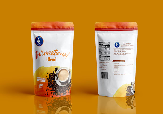 Do coffee label design, product label design, pouch, and bag packaging ...