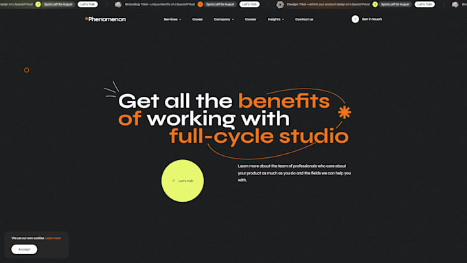 design and develop a website on 10web