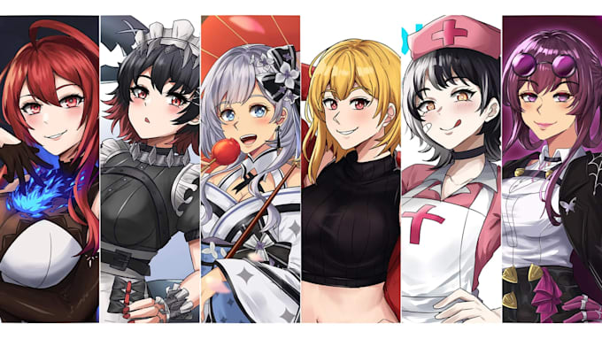 draw illustration for profile picture pfp vtuber oc fanart