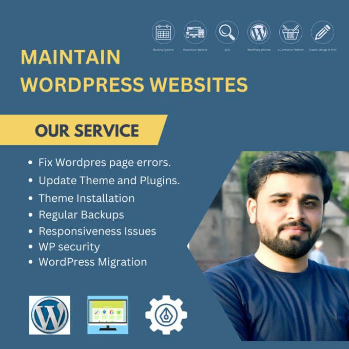 provide monthly wordpress website maintenance and support