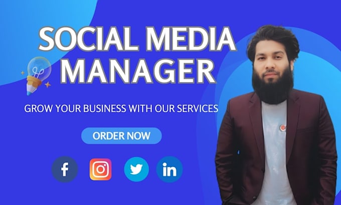 Be your professionally social media marketing manager by Jony38504 | Fiverr