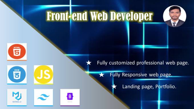 Be your frontend developer using html css and javascript by ...