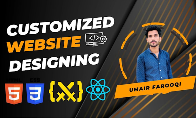 Design responsive website using html css bootstrap and react by Umair ...