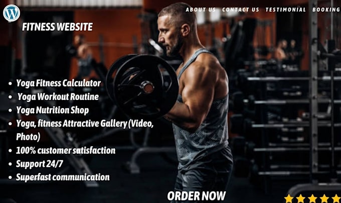 build a converting fitness, gym, health wordpress website