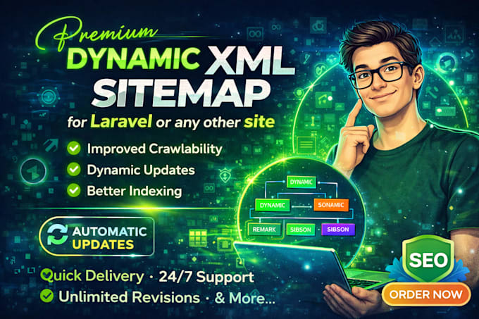 create dynamic XML sitemap for laravel or any other website