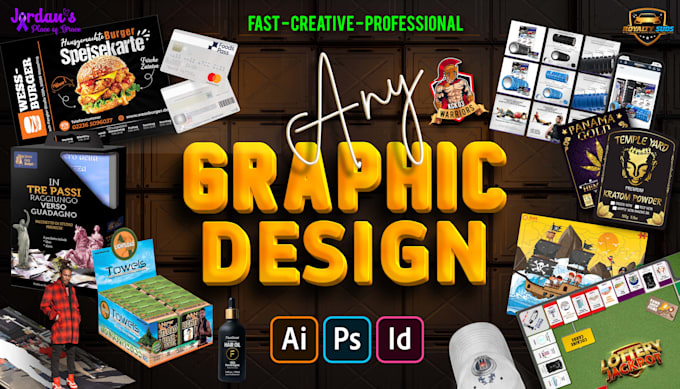 do amazing any graphic design or editing
