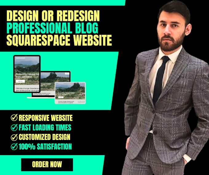 build squarespace blog website