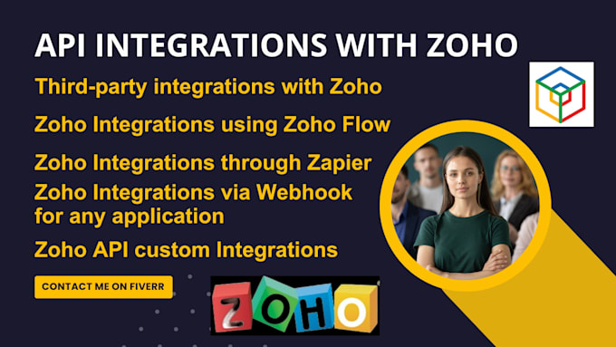 integrate zoho CRM books creator with shopify woocommerce PHP web