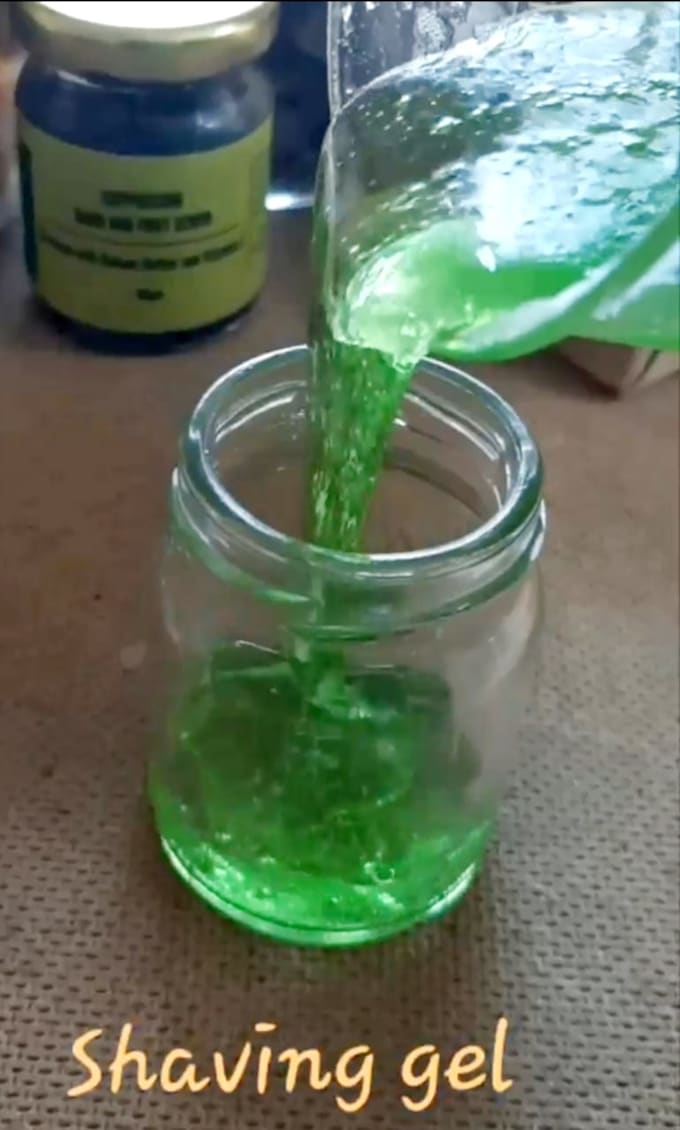 Provide shaving gel formulation and its manufacturing process by