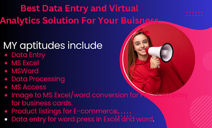 be data entry input operator and virtual assistant