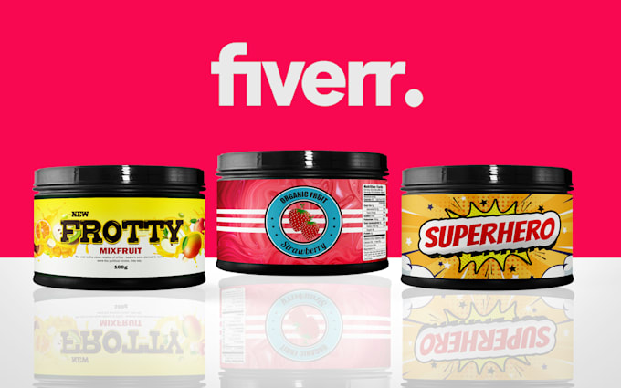 design creative pouch, jars labels for packaging