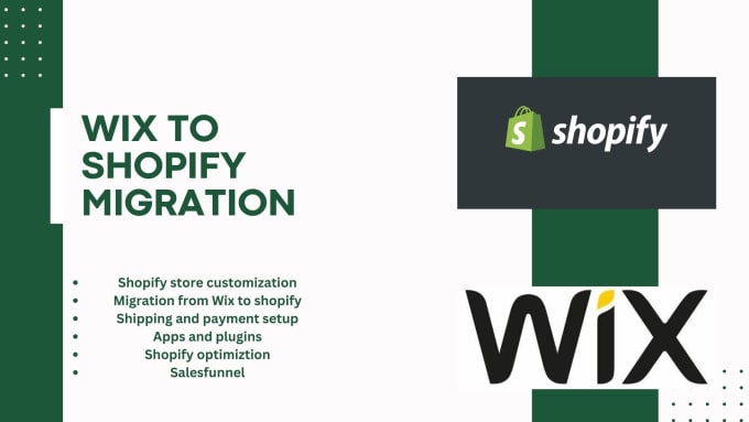 I will migrate wix to shopify website backup shopify migration website migration
