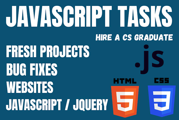 Develop javascript tasks, assignments, projects by Devdesignfusion | Fiverr