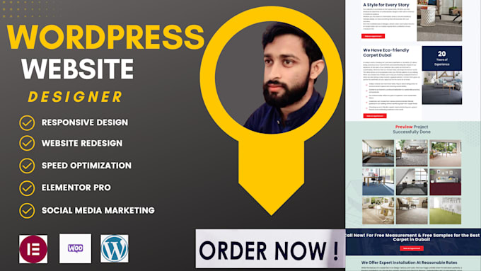 design professional wordpress website in low budget