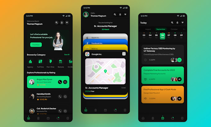 design mobile app UX UI using figma or xd