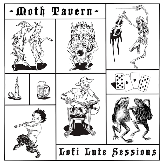 draw a unique occultism dark art for you